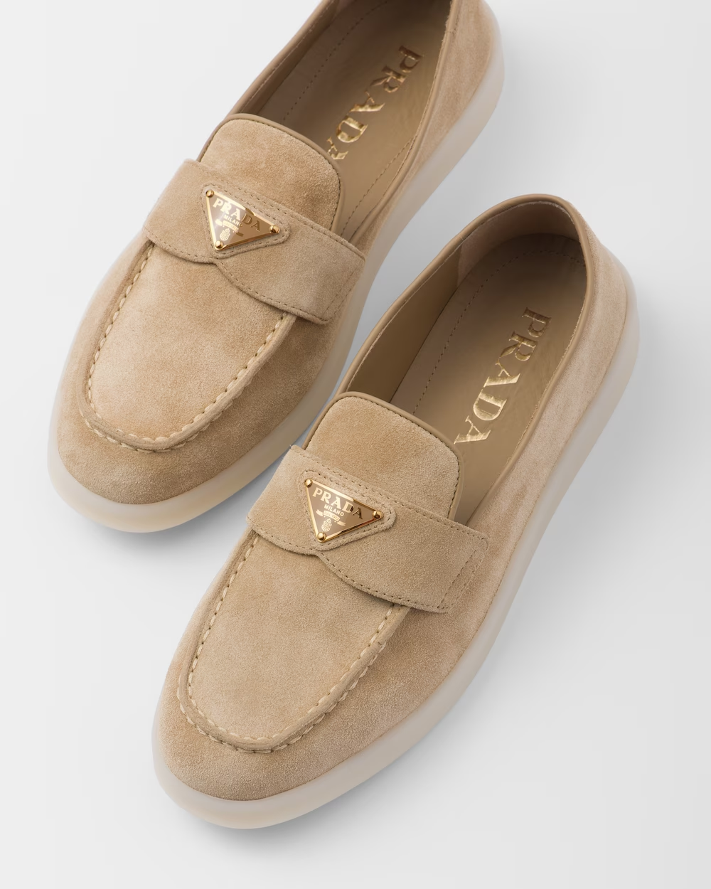 Suede leather loafers